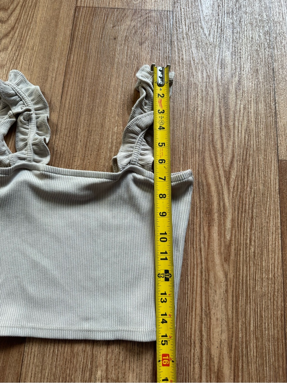 Zara Ruffle Strap Tank Top - Picture 4 of 4